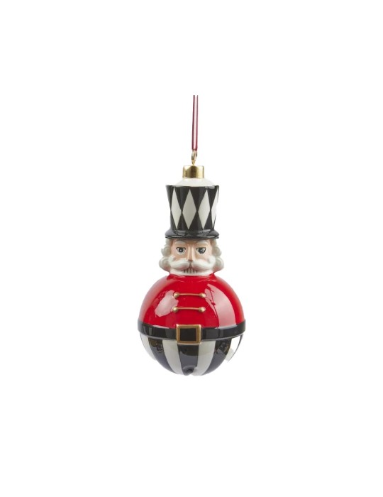Addobbo Soldatino Scacchi Red H14 cm - Enzo De Gasperi