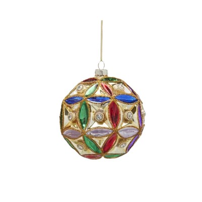 Pallina di Natale Sfera Quadri Ø 12,5 cm EDG Enzo De Gasperi
