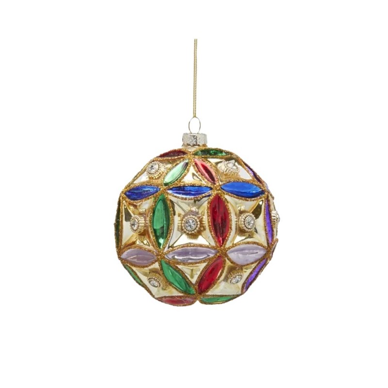 Pallina di Natale Sfera Quadri Ø 12,5 cm EDG Enzo De Gasperi