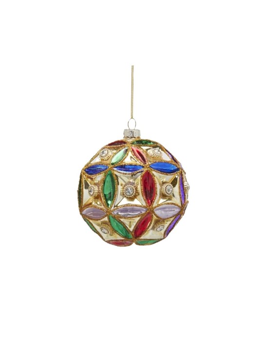 Pallina di Natale Sfera Quadri Ø 12,5 cm EDG Enzo De Gasperi