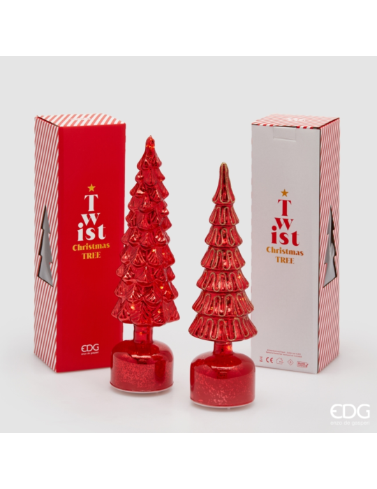 DECORO PINO TWIST H35 MOV+LED RED
