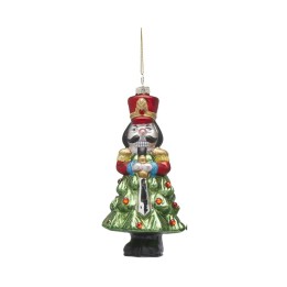 EDG Soldatino schiaccianoci da appendere rosso alto 16,5 cm