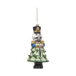 EDG Soldatino schiaccianoci da appendere verde alto 16,5 cm