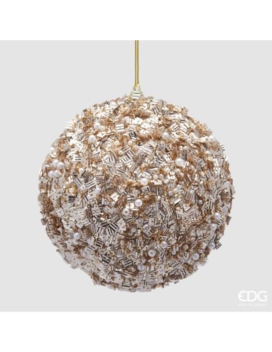 Addobbo Palla Perlemix Sand D15 cm - Enzo De...