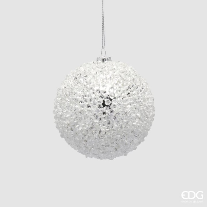 EDG Pallina di Natale Diamond argento Ø 8,5 cm