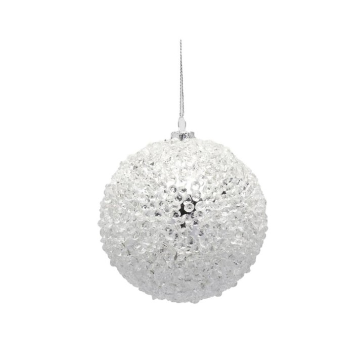 EDG Pallina di Natale Diamond argento Ø 8,5 cm