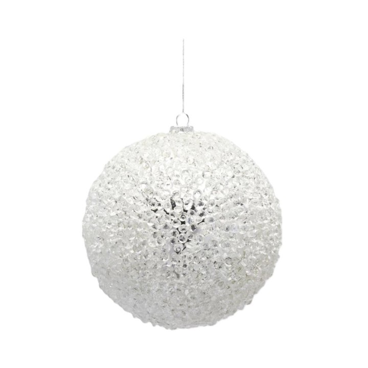 EDG Pallina di Natale Diamond argento Ø 10,5 cm