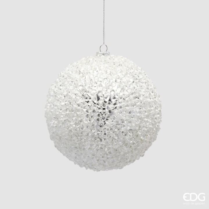 EDG Pallina di Natale Diamond argento Ø 10,5 cm
