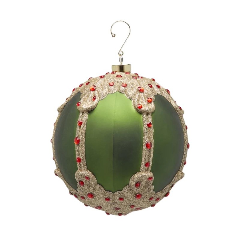 ADDOBO PALLA GEMME GREEN GOLD 