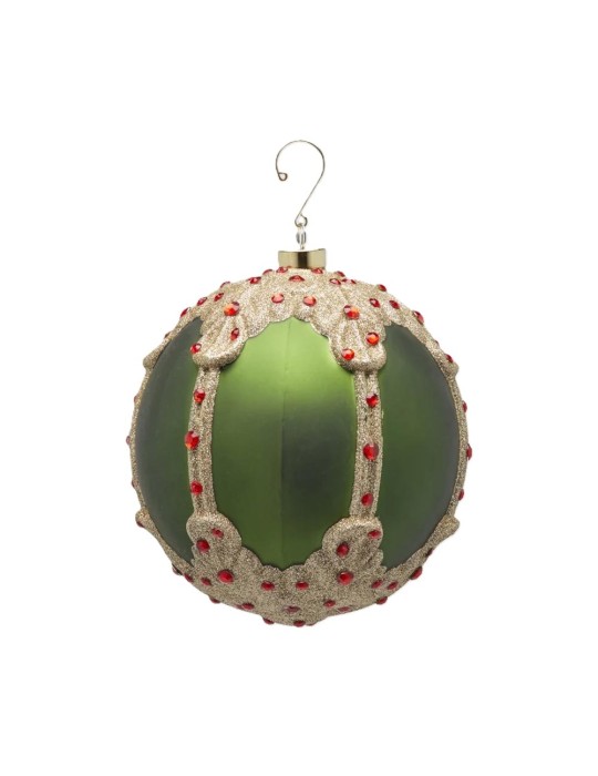ADDOBO PALLA GEMME GREEN GOLD 