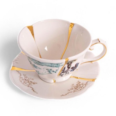 Seletti tazza da tè con piattino Kintsugi modello 3