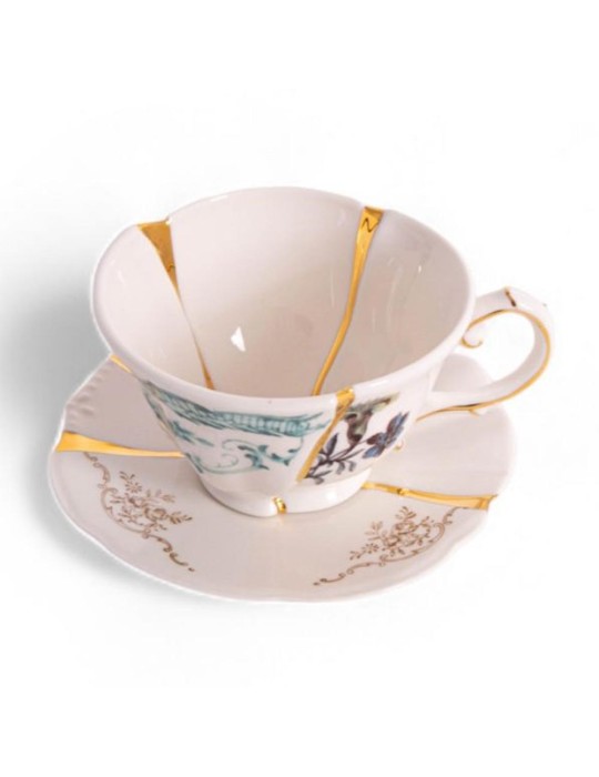 Seletti tazza da tè con piattino Kintsugi modello 3