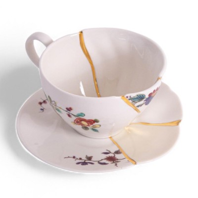 Seletti tazza da tè con piattino Kintsugi modello 2