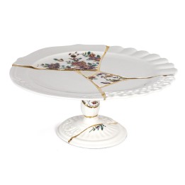 Seletti Alzata per dolci Kintsugi in porcellana Ø 36 cm