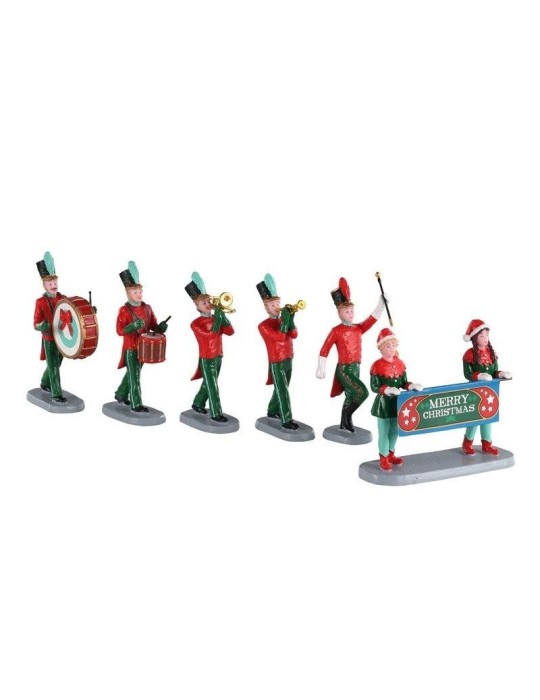 Lemax Christmas On Parade Set of 6 - Figurine in Miniatura per Home Decor - Cod. 03515