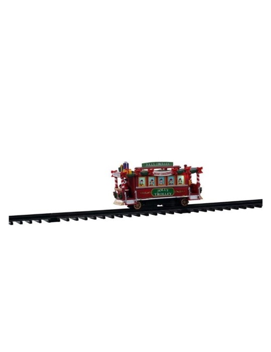 Lemax Jolly Trolley B/O 4.5V – Tram Storico in Miniatura Collezione Caddington Village – Cod. 04738