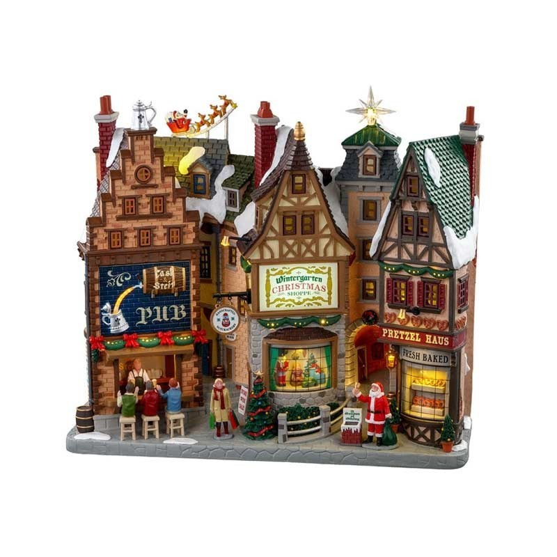 Wintergarten Lane LEMAX – Edificio Illuminato Natalizio