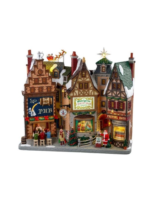 Wintergarten Lane LEMAX – Edificio Illuminato Natalizio