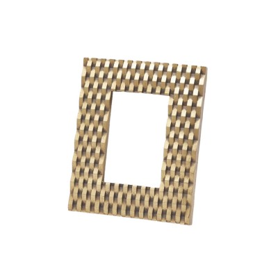 Portafoto Intreccio Rettangolare Oro H24xL19 EDG –...