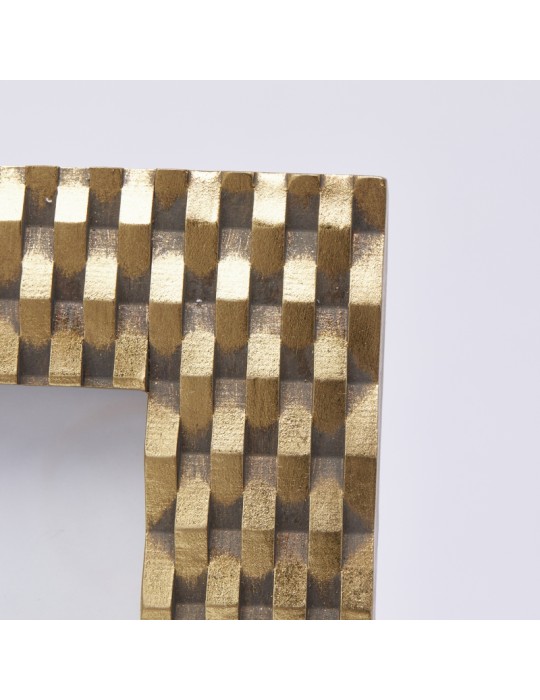 Portafoto Intreccio Rettangolare Oro H24xL19...