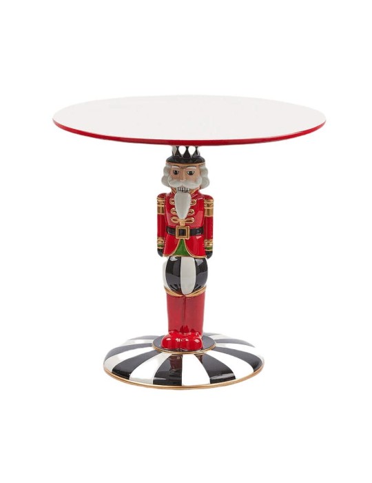 Alzata Decorativa Soldatino Schiaccianoci con Base a Scacchi H 33 cm – Enzo De Gasperi (EDG)