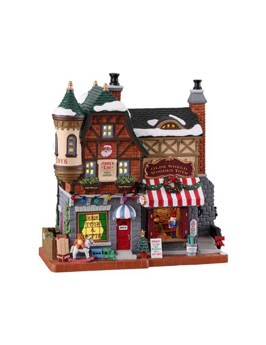 Santa's List Toy Shop – Negozio di Giocattoli Illuminato Lemax Caddington Village