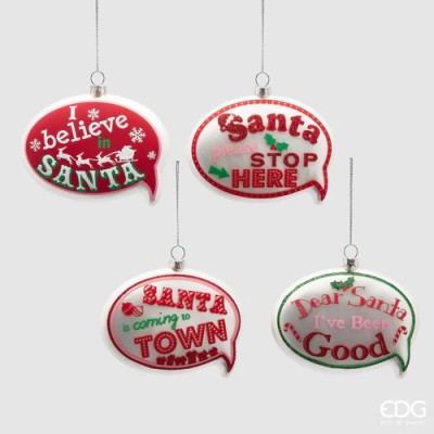 DECORAZIONE FUMETTO VETRO BELIEVE SANTA  2