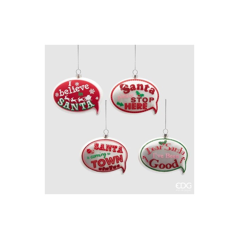 DECORAZIONE FUMETTO VETRO SANTA IS COMING TO TOWN