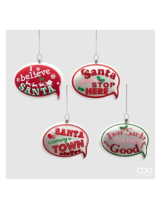 DECORAZIONE FUMETTO VETRO SANTA IS COMING TO TOWN