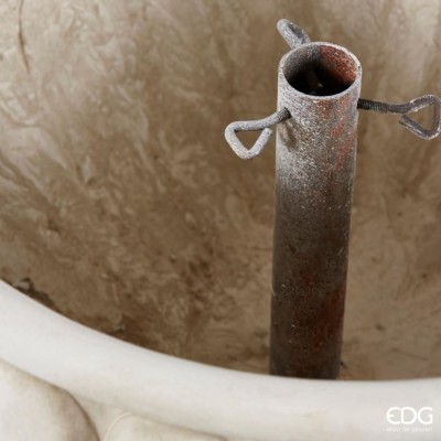 Base Coppa per Albero di Natale in Resina Effetto Cemento... 2