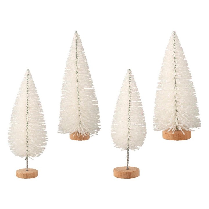 Kaemingk Alberello decorativo bianco da interno alto 15,5 cm