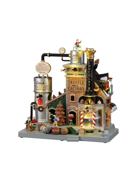 Lemax The Christmas Chocolatier Truffle Factory - Villaggio di Natale Movimento e Luci - Cod. 15805