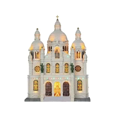 Lemax Europe Cathedral - Facciata Edificio Illuminato...