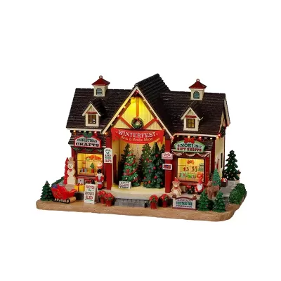 Lemax Winterfest Arts & Crafts Show - Edificio Illuminato...