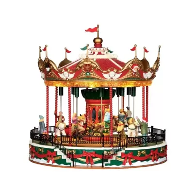 Santa Carousel Lemax - Carosello Natalizio Animato con...