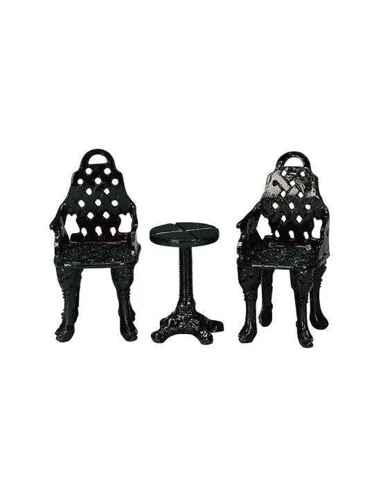 Lemax Patio Group - Set di 3 Accessori in Metallo - Cod. 34898