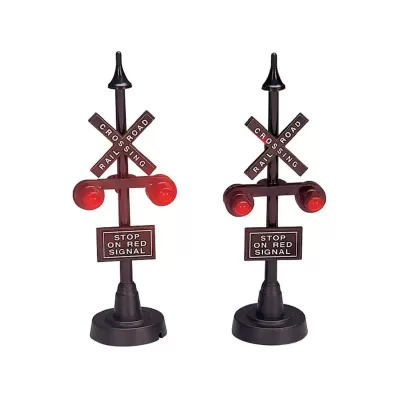 Lemax Railway Stop Light - Set di 2 Semafori Vintage...
