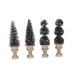 Lemax Topiaries a cono 34965 set di 4 accessori