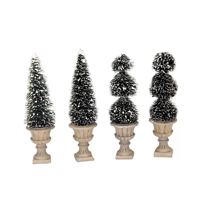 Lemax Topiaries a cono 34965 set di 4 accessori
