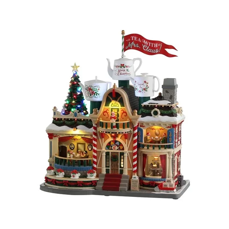 Lemax Tea With Mrs. Claus - Edificio in Movimento e Luci - Cod. 35018