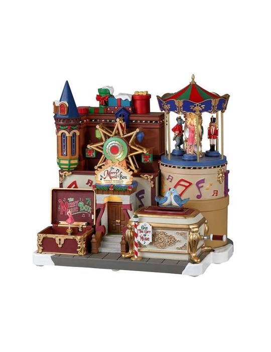 Lemax The Merry Music Box - Carillon Animato con Musica e Luci - Cod. 35021