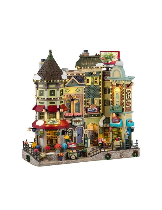 Jingle Bell Bazaar – Edificio Illuminato Lemax Caddington Village