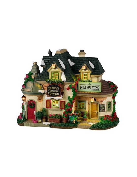 Lemax Farnley Moor Cottage - Edificio Illuminato da Collezione (cm 15,5h)