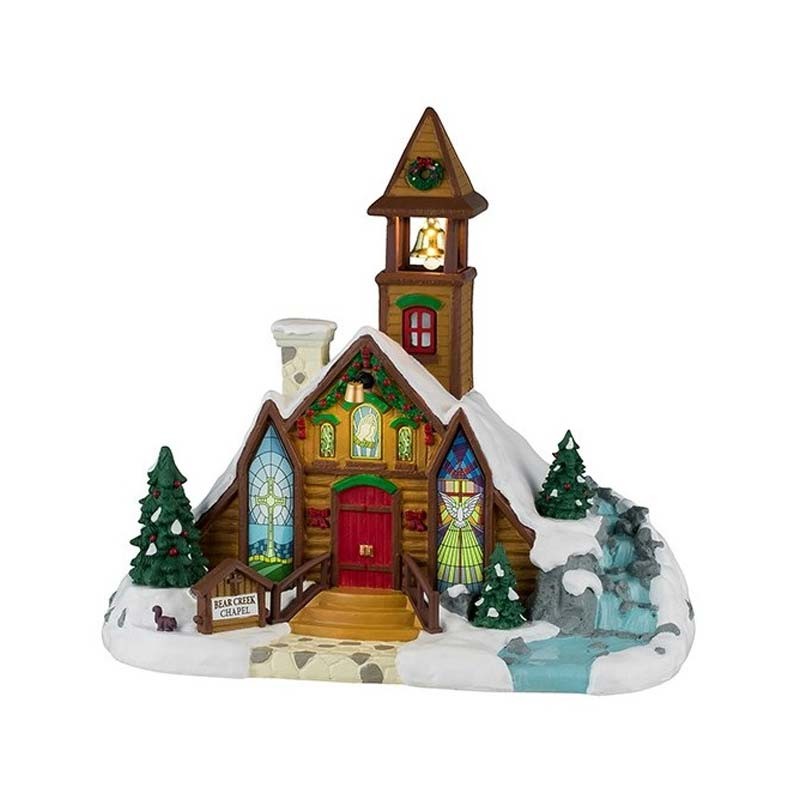 Lemax Bear Creek Chapel - Edificio Illuminato Collezione Vail Village - Cod. 45265