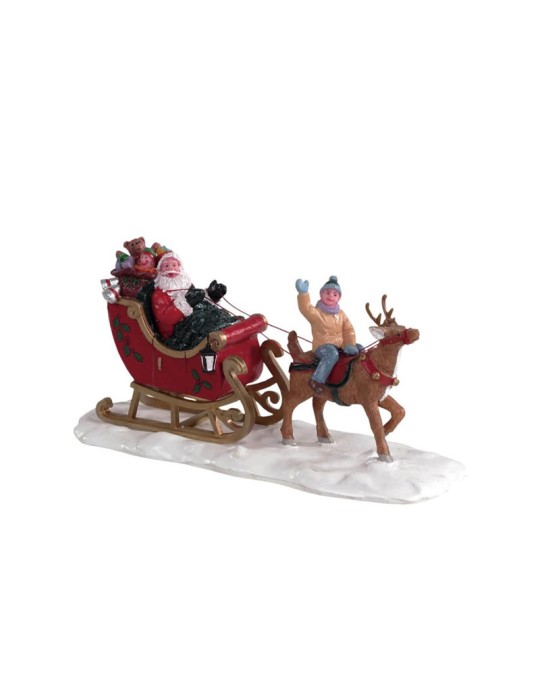 Lemax Santa's Sleigh - Slitta di Babbo Natale in Poliresina - Cod. 53210