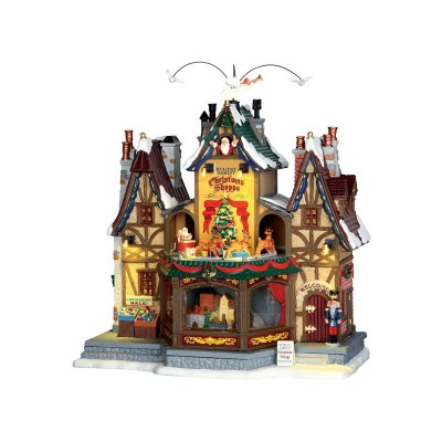 Lemax Holiday Hamlet Christmas Shoppe - Edificio Animato...