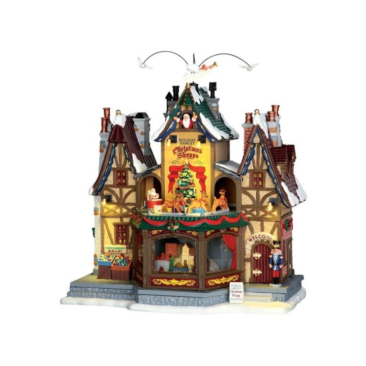 Lemax Holiday Hamlet Christmas Shoppe 55026 edificio animato