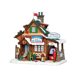 Lemax Sugar Pine Ski School 55940 edificio illuminato