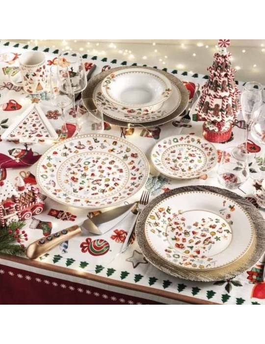 TAVOLA 18 PZ CHICCHI E BALOCCHI BIANCO