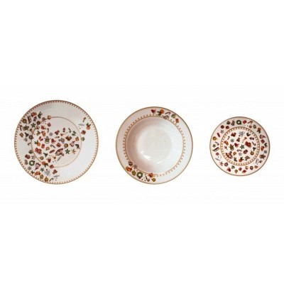 Servizio Tavola 18 Pezzi Chicchi e Balocchi Bianco Brandani